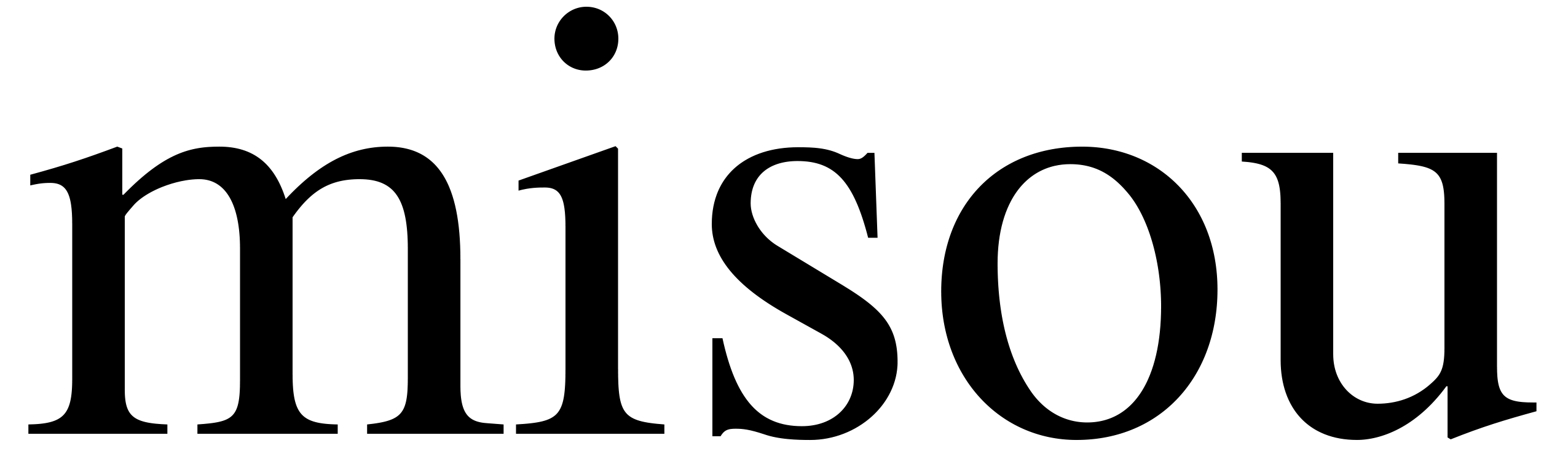 Misou logotyp i svart
